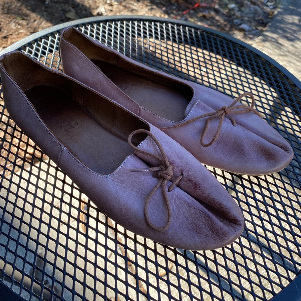 Elegant Brown Leather Women's Shoes